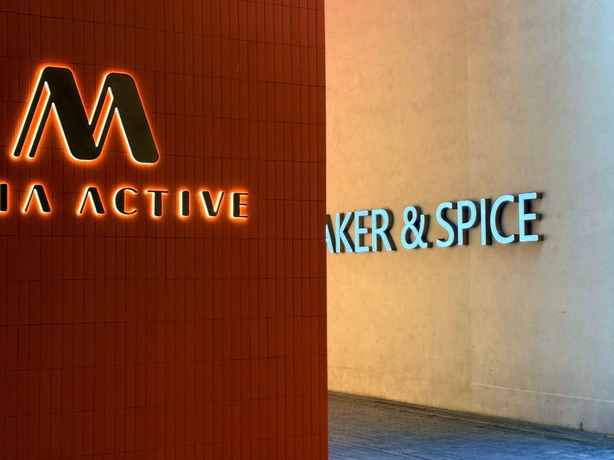 Contemporary storefront display and signage